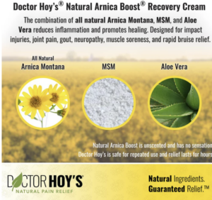 Doctor Hoy's™ Arnica Boost | Natural Pain Relief Cream with Arnica Montana Extract for Soothing Skin Irritation