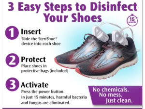 SteriShoe+® Shoe Sanitizer Case of 4 Patient Kits (2 Shoe Kits per Box | 4 Patient Boxes per Case)